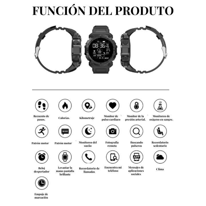 RELOJ INTELIGENTE PRO DEPORTE FD68