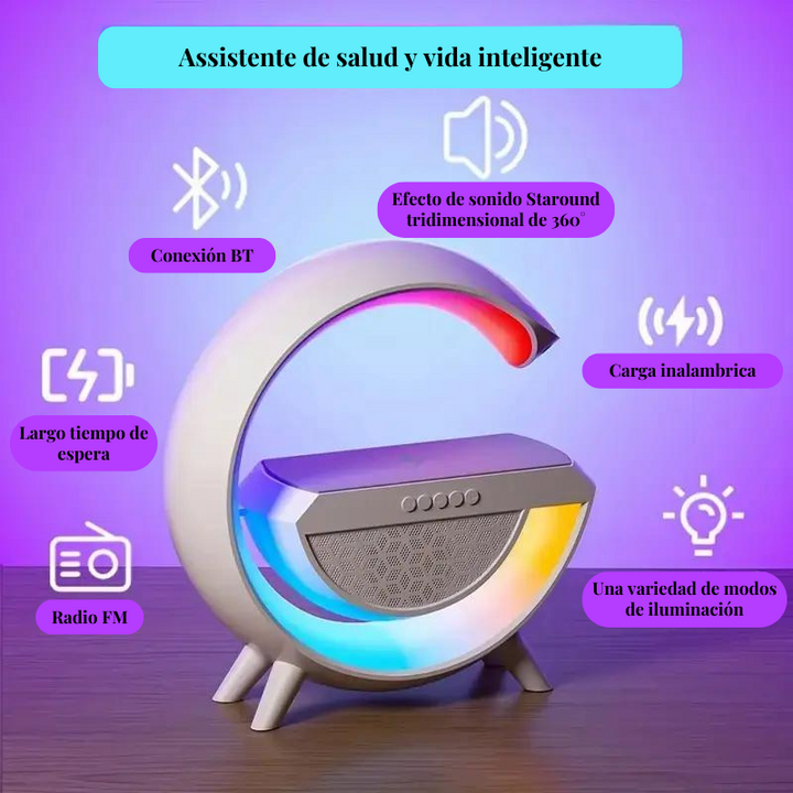 RADIO PARLANTE USB/LAMPARA RGB