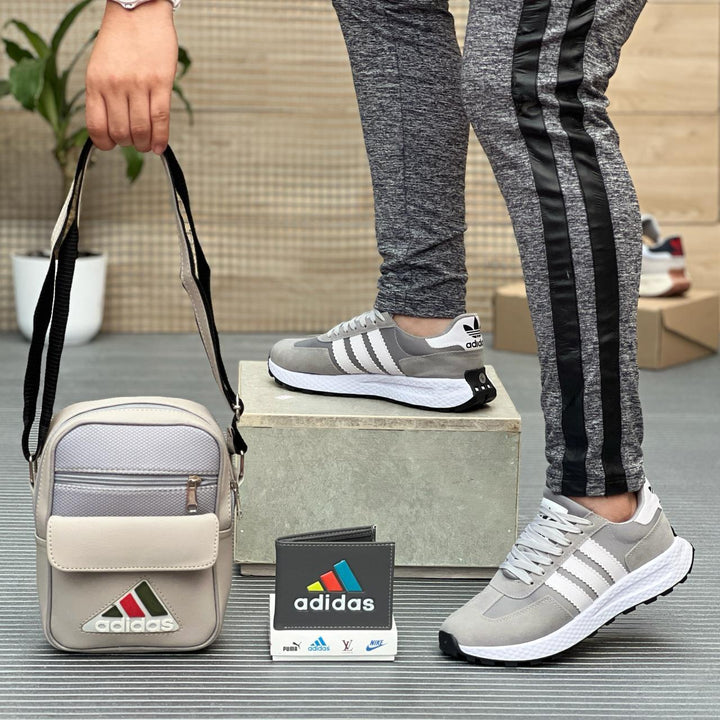 COMBO ADIDAS RETROPY (ZAPATILLAS, BOLSO, BILLETERA)