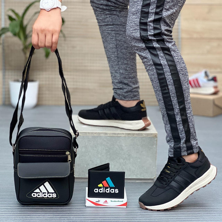 COMBO ADIDAS RETROPY (ZAPATILLAS, BOLSO, BILLETERA)